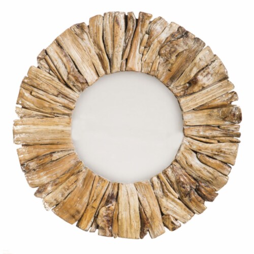 Evergreen Garden Drift Wood Mirror Perspective: front