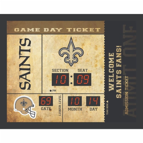 New Orleans Saints Bluetooth Scoreboard Wall Clock, 1 ct  Dillons Food