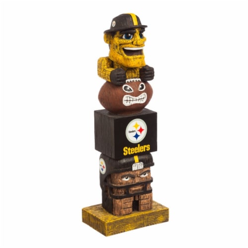 Pittsburgh Steelers Tiki Totem Perspective: front