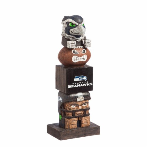 Seattle Seahawks Tiki Totem Perspective: front