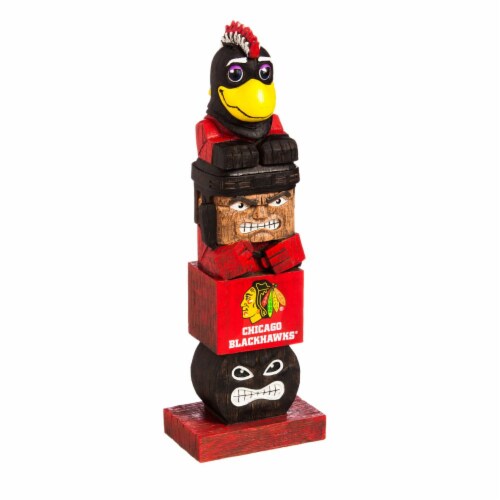Chicago Blackhawks Team Garden Statue Perspective: front