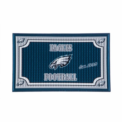 Philadelphia Eagles Embossed Door Mat Perspective: front