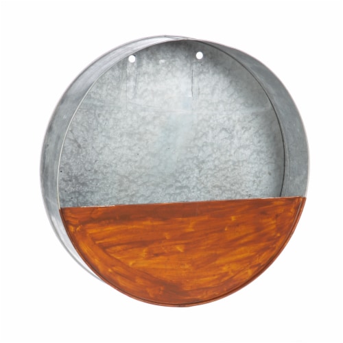 Evergreen Garden Galvanized Wall Planter Perspective: front