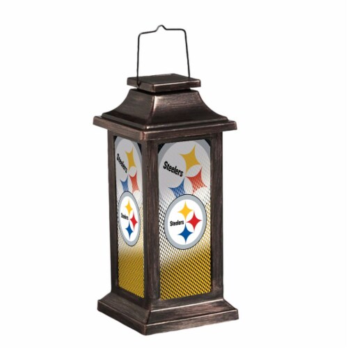 Pittsburgh Steelers Solar Garden Lantern Perspective: front