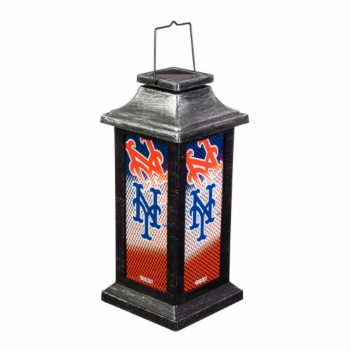 New York Mets Solar Garden Lantern Perspective: front