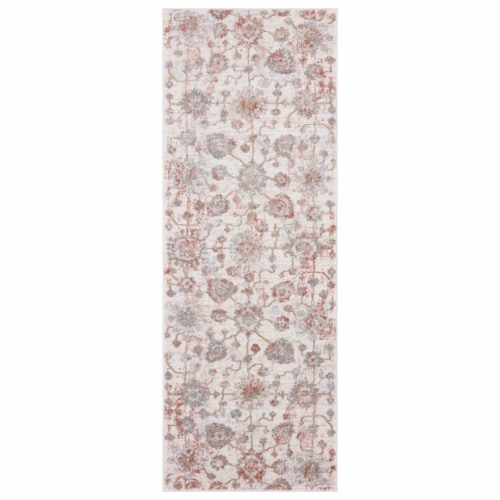 United Weavers of America 4540 20258 28E Austin Heirloom Rust Runner Rug, 2 ft. 7 in. x 7 ft. Perspective: front