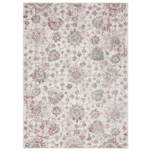 United Weavers of America 4540 20258 58 Austin Heirloom Rust Area Rectangle Rug, 5 ft. 3 in. Perspective: front