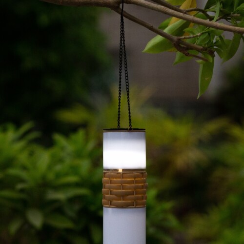 Luxen Home 2.9in. Dia. Solar Hanging Accent Lantern Perspective: front