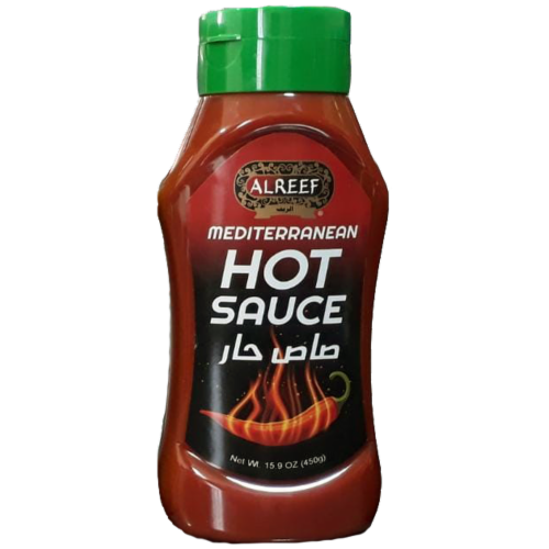 Alreef Mediterranean Hot Sauce Perspective: front