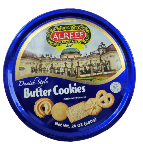Alreef® Danish Style Butter Cookies Perspective: front