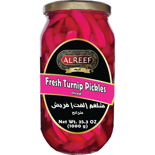 Alreef Fresh Turnip Sliced Pickles Perspective: front