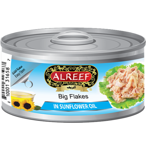 Alreef® Big Flakes in Sunflower Oil Perspective: front