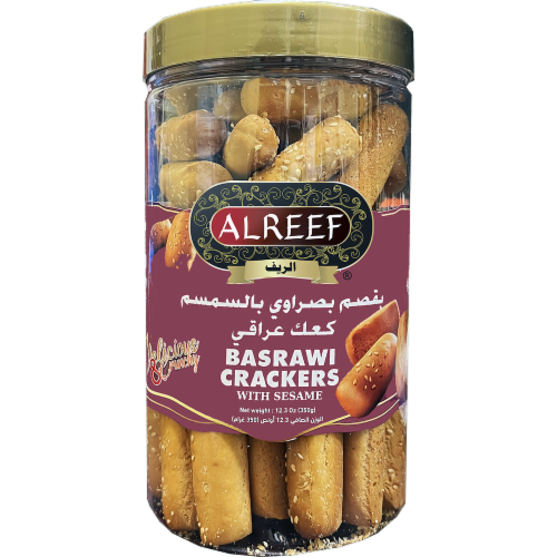 Alreef® Basrawi Crackers with Sesame Perspective: front