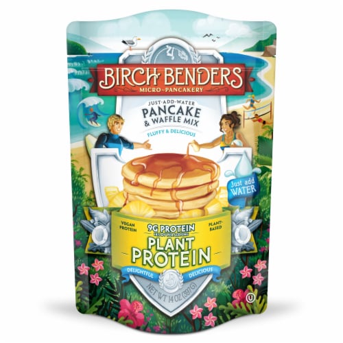 Birch Benders® Plant Protein Pancake and Waffle Mix Perspective: front