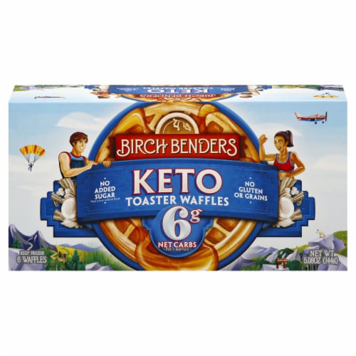 Birch Benders Keto Toaster Waffles Perspective: front