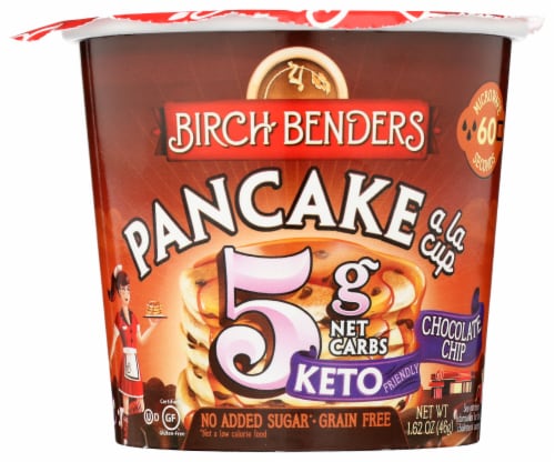 Birch Benders Chocolate Chip Pancake a la Cup Mix Perspective: front