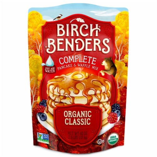 Birch Benders Organic Classic Pancake & Waffle Mix, 40oz Perspective: front