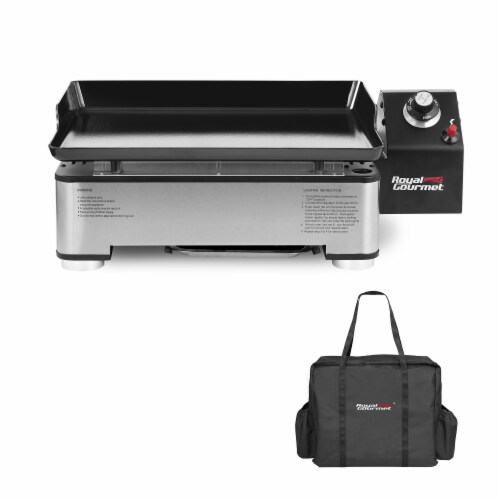 Royal Gourmet Portable Gas Grill Griddle Perspective: front