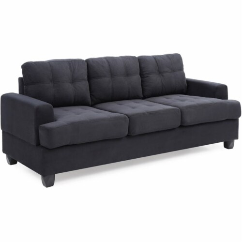 Glory Furniture Sandridge Microsuede Sofa in Black, 1 - Pick 'n Save