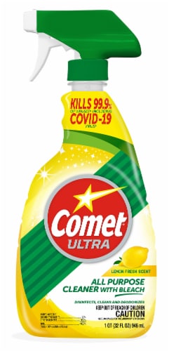 Comet Ultra 1026634 32 oz Lemon Scent Concentrated Bathroom Cleaner Spray,  Pack of 9, 1 - Fry's Food Stores