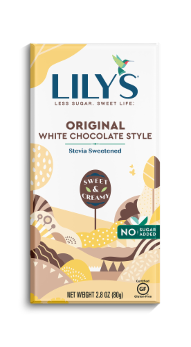 Lily's® Original White Chocolate Style Bar Perspective: front