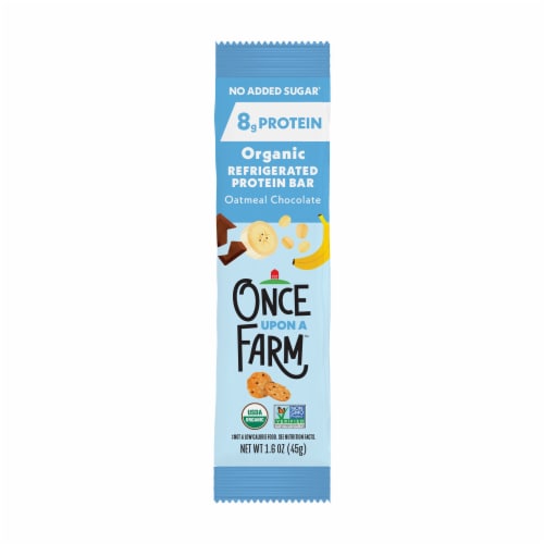 Once Upon a Farm™ Oatmeal Chocolate Refrigerated Protein Bar Perspective: front