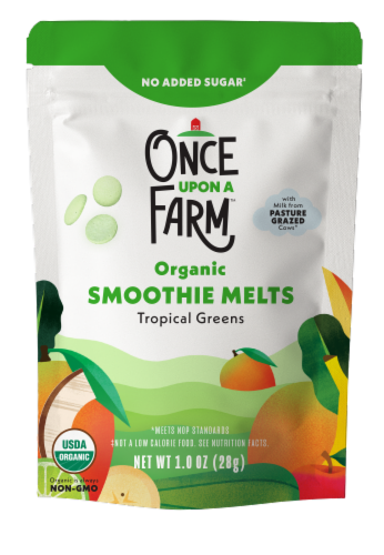 Once Upon a Farm™ Organic Tropical Greens Smoothie Melts Perspective: front