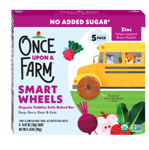 Once Upon a Farm™ Organic Smart Wheels Rasp-Berry Beet & Kale Perspective: front