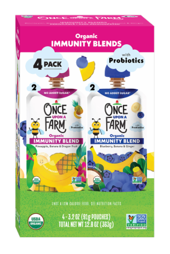 Once Upon a Farm™ Immunity Blend Kids Snack Variety Pack Perspective: front