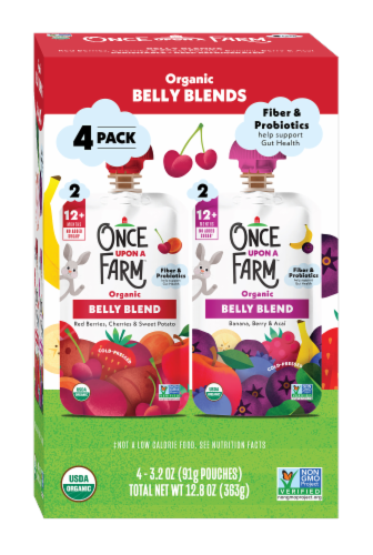 Once Upon a Farm™ Organic Belly Blend Pouch Pack Perspective: front
