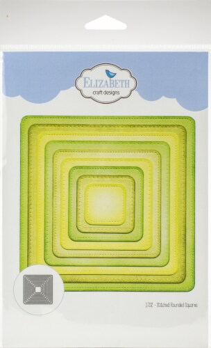 Elizabeth Craft Metal Die-Stitched Rounded Square Perspective: front