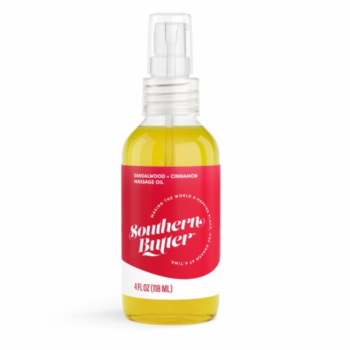 Southern Butter™ Sandalwood + Cinnamon Massage Oil Perspective: front