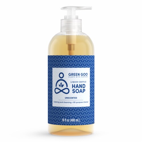 Green Goo Liquid Castile Unscented Hand Soap Perspective: front
