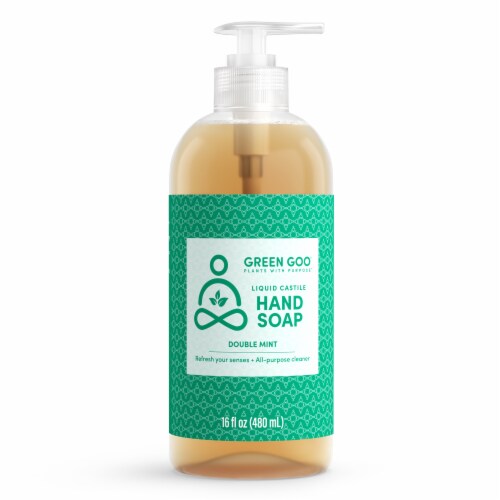 Green Goo Liquid Castile Double Mint Hand Soap Perspective: front