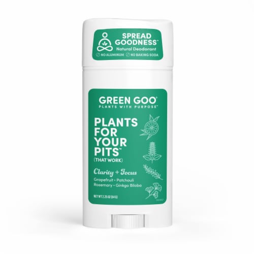 Green Goo® Clarity & Focus Herbal Deodorant Perspective: front