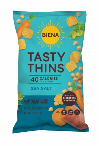 Biena® Sea Salt Tasty Thins™ Perspective: front
