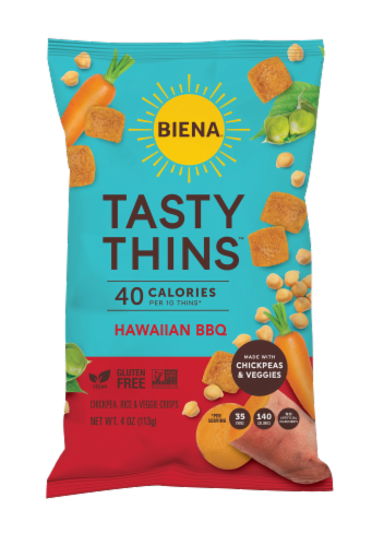 Biena Hawaiian BBQ Tasty Thins Perspective: front