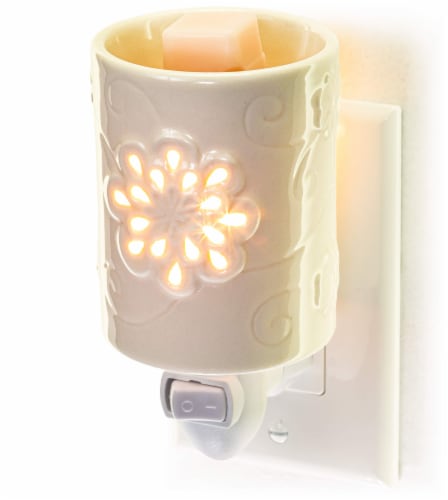 Dawhud Direct Iv Floral Swirl Wax Warmer, Plug-in Home Fragrance