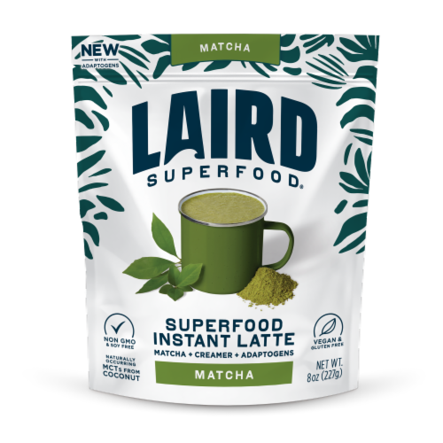 Laird Superfood Instafuel® Freeze Dried Matcha Perspective: front