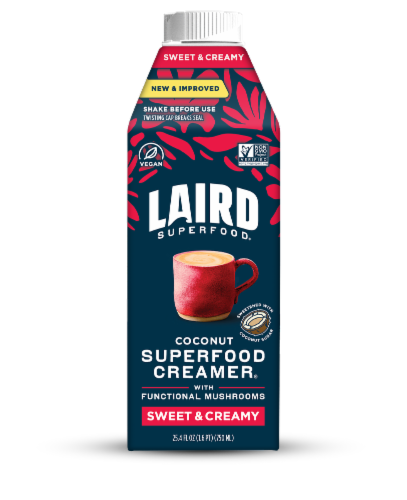 Laird Superfood® Plant-Based Liquid Sweet & Creamy Superfood Creamer® Perspective: front