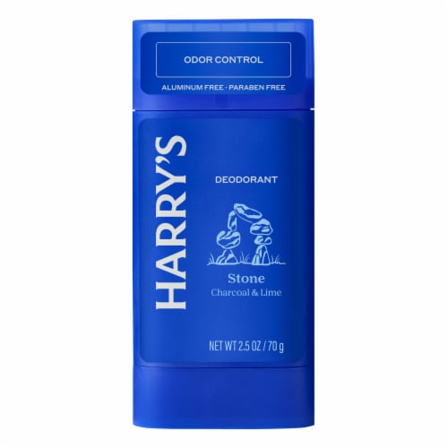Harry's Men Odor Control Deodorant Stick Stone Aluminum Free Perspective: front