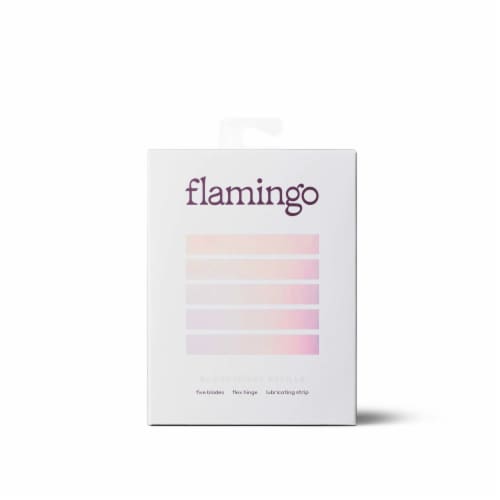 Flamingo 5-Blade Razor Refill Cartridges Perspective: front