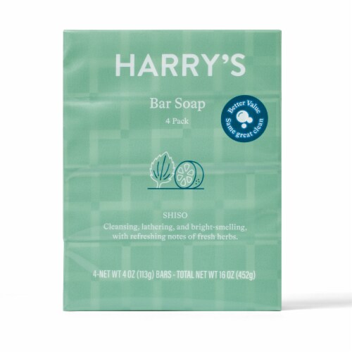 Harry's Shiso Bar Soap, 4 ct / 4 oz - Foods Co.