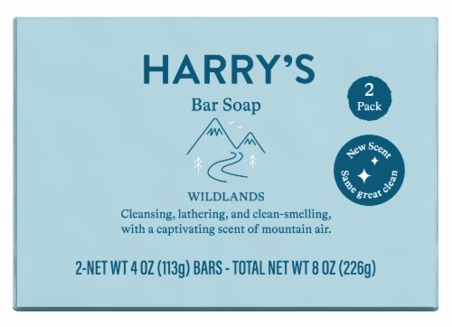 Harry's Men's Cleansing Bar Soap, Stone Scent, 4 oz, 2 Pack 