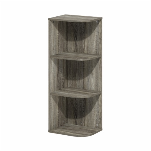 3 shelf store corner bookcase