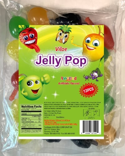 Viloe Assorted Fruit Jelly Pop Bag, 13 ct - Foods Co.