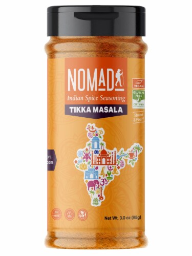 Nomad Blends Tikka Masala Spice Seasoning Perspective: front