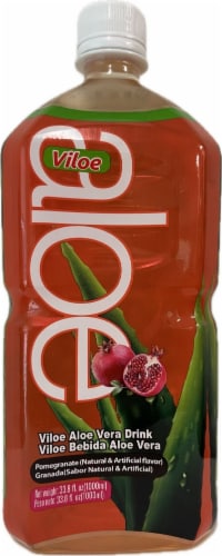 Viloe Pomegranate Aloe Vera Drink Bottle Perspective: front