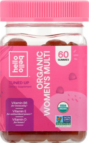 Hello Bello™ Organic Women's Multi Vitamin Dietary Supplement Perspective: front