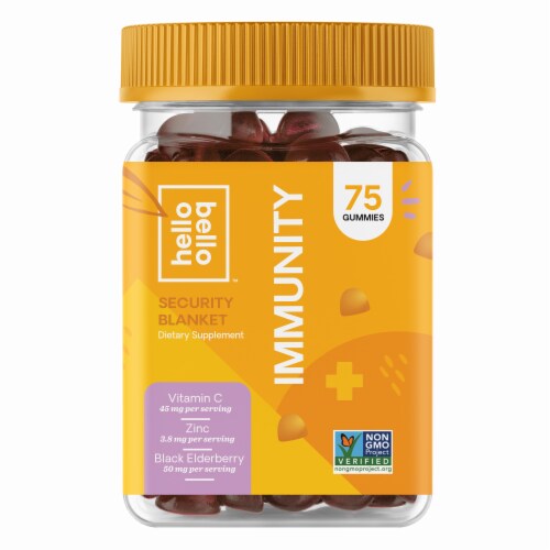 Hello Bello Elderberry Immunity Gummies Perspective: front
